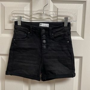 RSQ high rise  black shorts